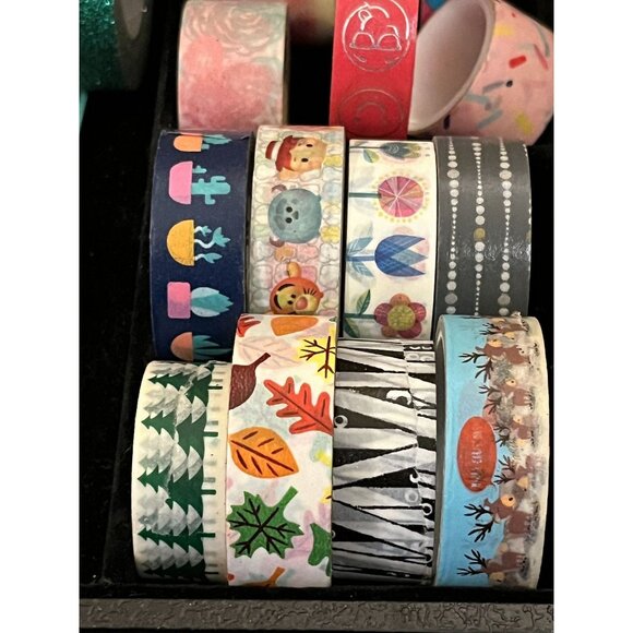Washi Rolls Mixed Craft Lot of 32 Plus Two NEW Jolees by You Packets Scrapbookin - Picture 4 of 7